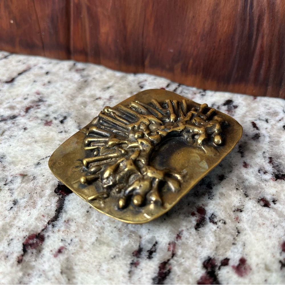 Early Yurman Putnam Art Works Bronze Belt Buckle - Picture 5 of 11